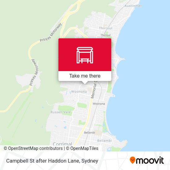Campbell St after Haddon Lane map