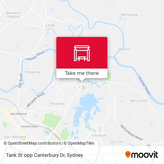 Tank St opp Canterbury Dr map