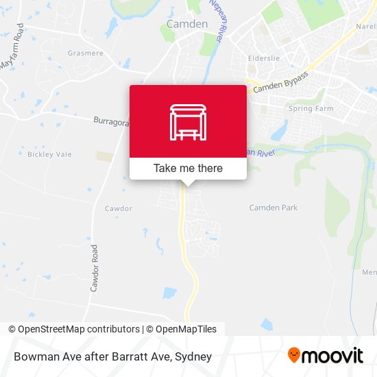 Bowman Ave after Barratt Ave map