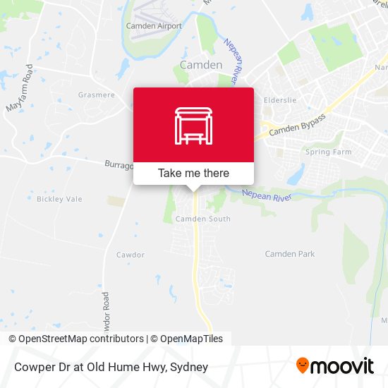 Cowper Dr at Old Hume Hwy map