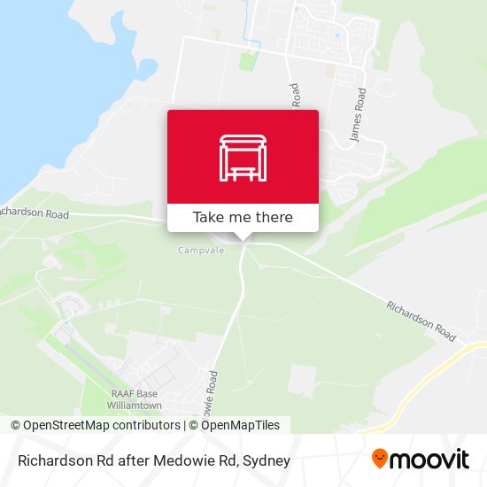 Richardson Rd after Medowie Rd map