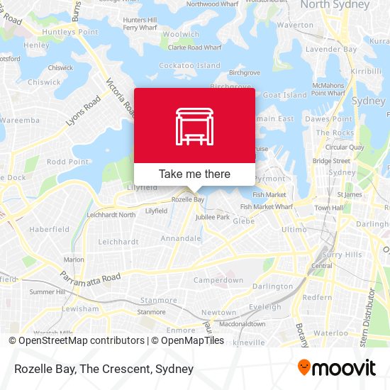 Rozelle Bay, The Crescent map