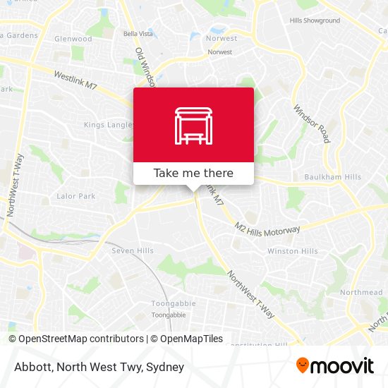 Abbott, North West Twy map