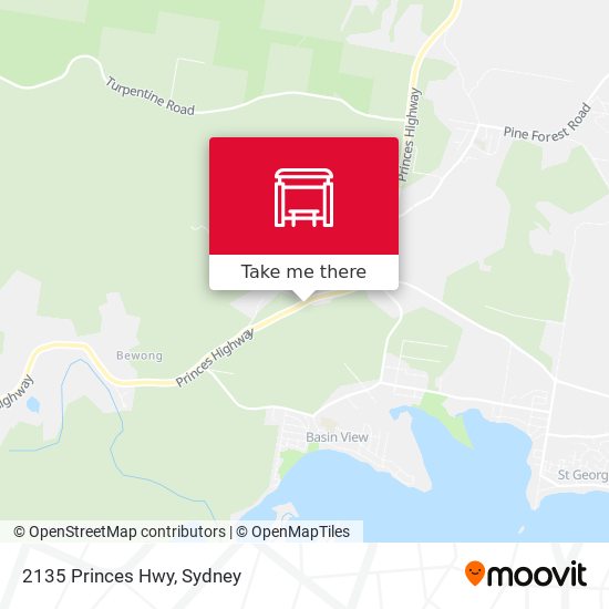 2135 Princes Hwy map