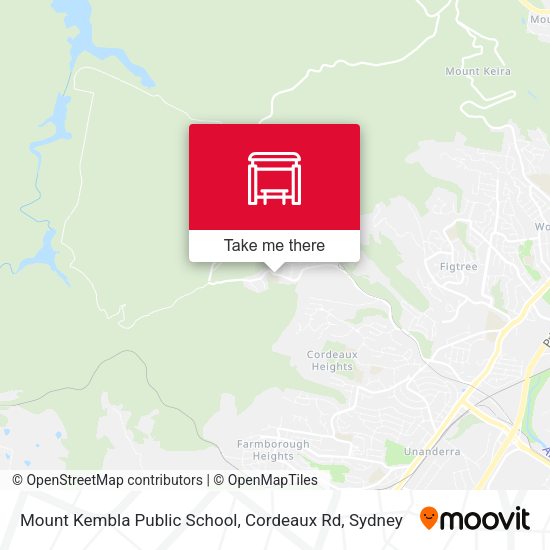 Mount Kembla Public School, Cordeaux Rd map