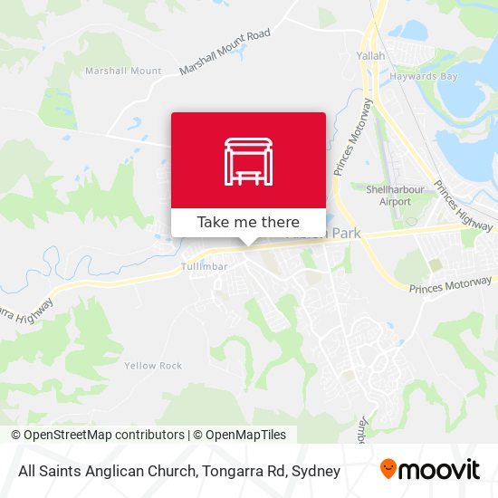 All Saints Anglican Church, Tongarra Rd map