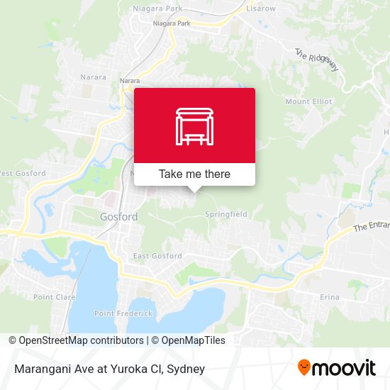 Marangani Ave at Yuroka Cl map