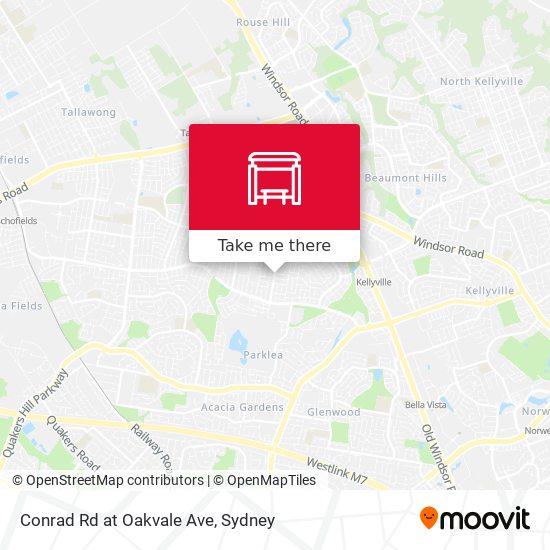 Conrad Rd at Oakvale Ave map