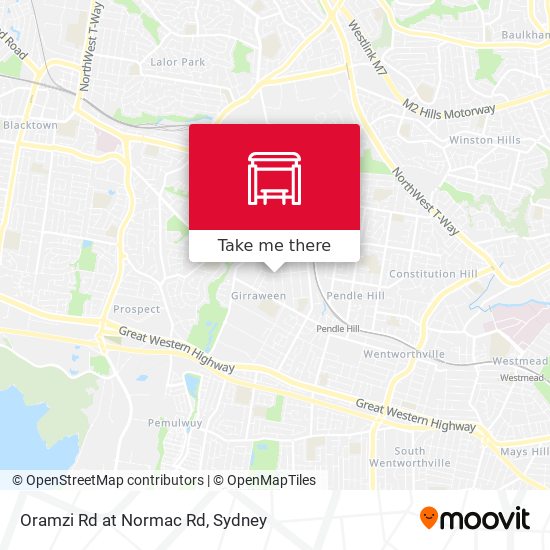 Oramzi Rd at Normac Rd map