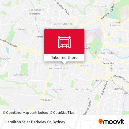 Hamilton St at Berkeley St map