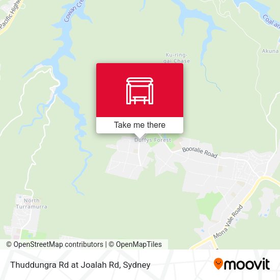 Thuddungra Rd at Joalah Rd map