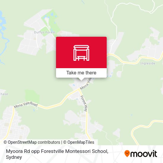Myoora Rd opp Forestville Montessori School map