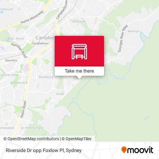 Riverside Dr opp Foxlow Pl map