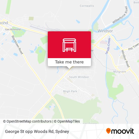 George St opp Woods Rd map