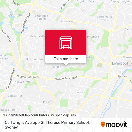 Cartwright Ave opp St Therese Primary School map