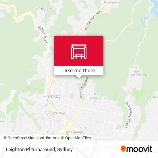 Leighton Pl turnaround map