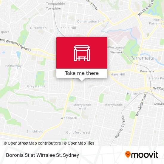 Mapa Boronia St at Wirralee St