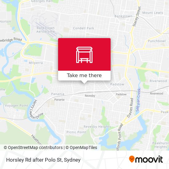 Horsley Rd after Polo St map