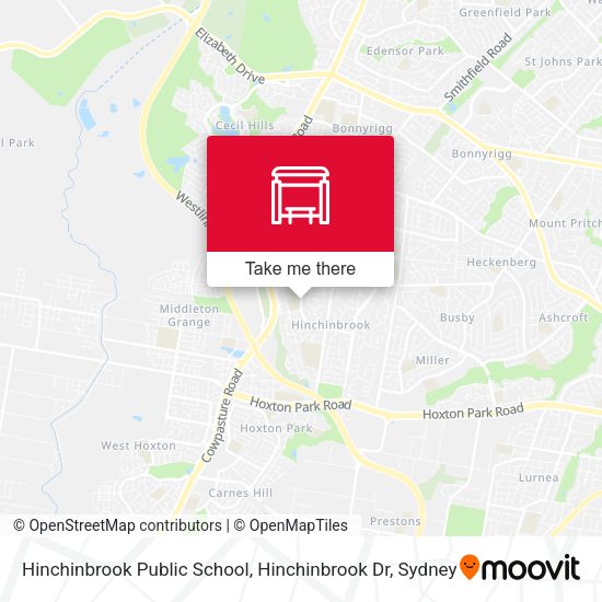 Hinchinbrook Public School, Hinchinbrook Dr map