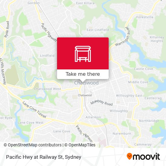 Pacific Hwy at Railway St map