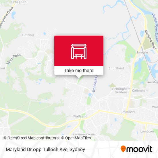 Maryland Dr opp Tulloch Ave map