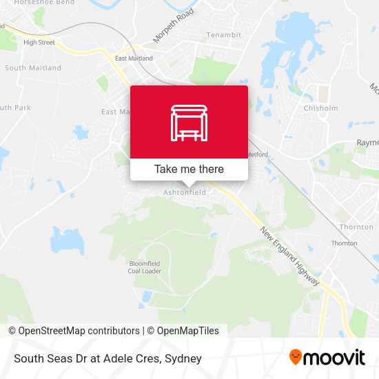 South Seas Dr at Adele Cres map