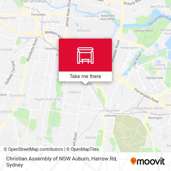Christian Assembly of NSW Auburn, Harrow Rd map