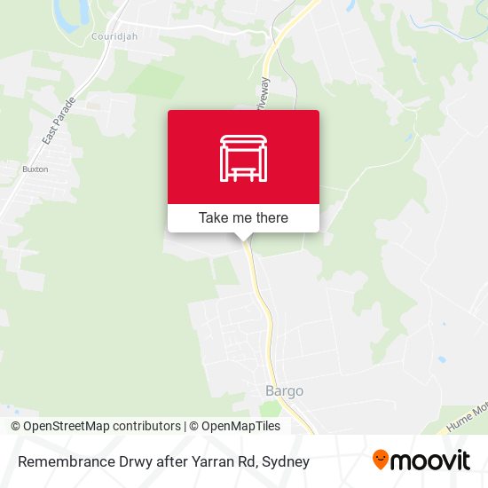 Remembrance Drwy after Yarran Rd map