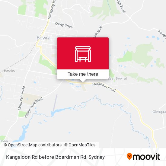 Kangaloon Rd before Boardman Rd map