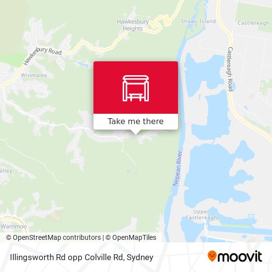 Illingsworth Rd opp Colville Rd map