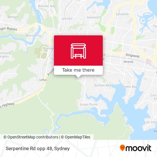 Serpentine Rd opp 48 map