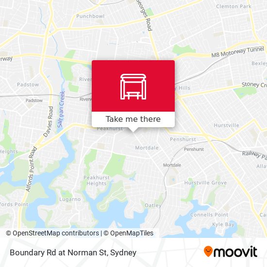 Boundary Rd at Norman St map