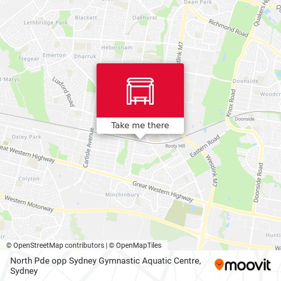 North Pde opp Sydney Gymnastic Aquatic Centre map