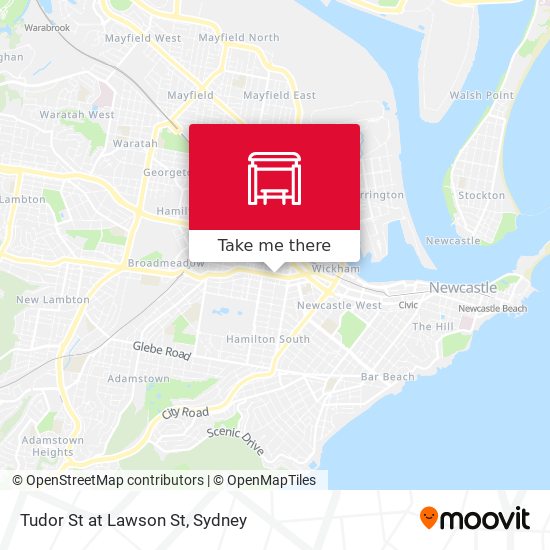 Tudor St at Lawson St map