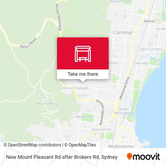 New Mount Pleasant Rd after Brokers Rd map