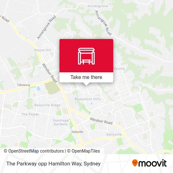 The Parkway opp Hamilton Way map