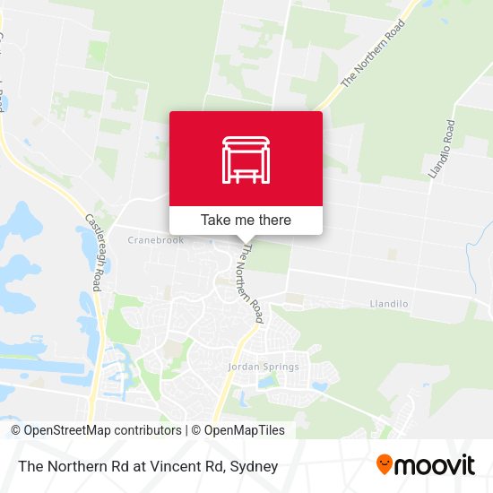 The Northern Rd at Vincent Rd map