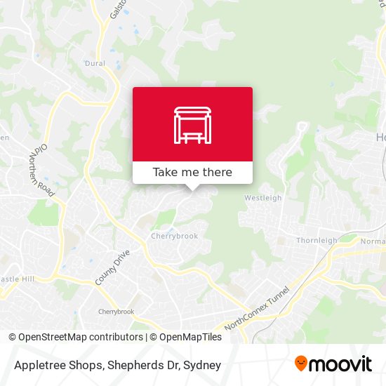 Appletree Shops, Shepherds Dr map