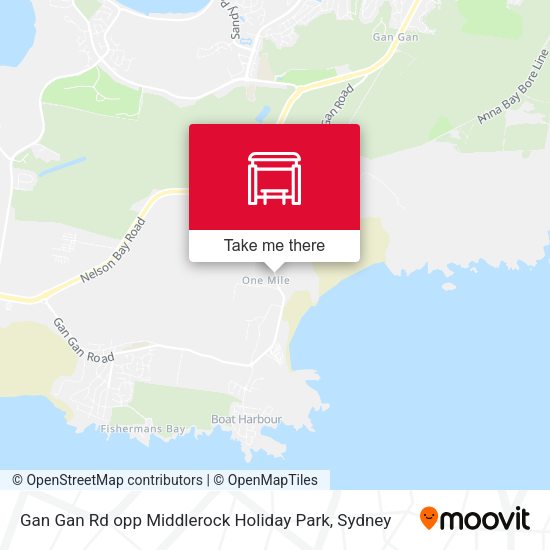 Gan Gan Rd opp Middlerock Holiday Park map