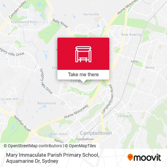 Mary Immaculate Parish Primary School, Aquamarine Dr map