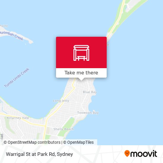 Warrigal St at Park Rd map