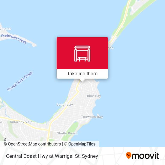 Central Coast Hwy at Warrigal St map
