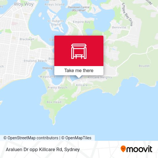 Araluen Dr opp Killcare Rd map