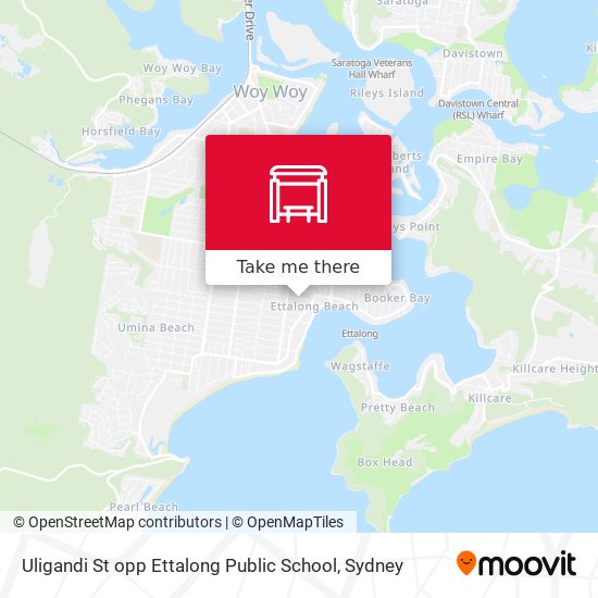 Mapa Uligandi St opp Ettalong Public School