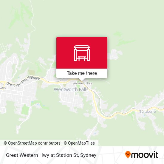 Great Western Hwy at Station St map