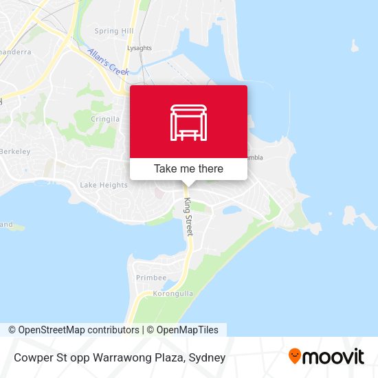 Cowper St opp Warrawong Plaza map