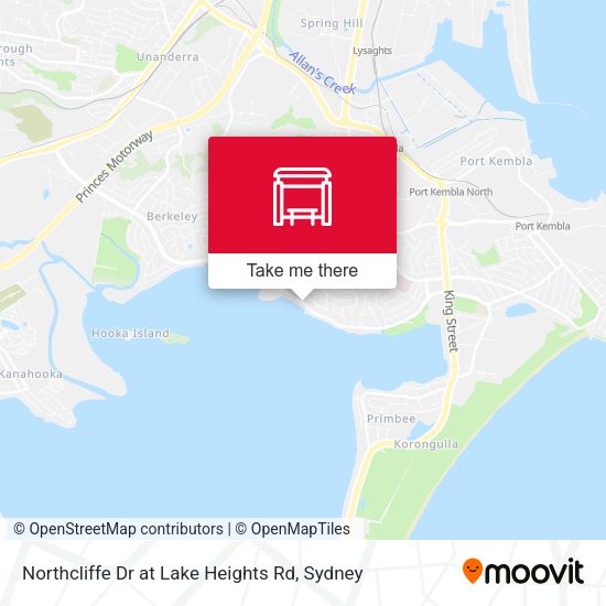 Northcliffe Dr at Lake Heights Rd map