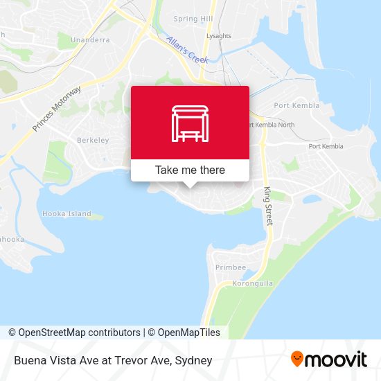 Buena Vista Ave at Trevor Ave map