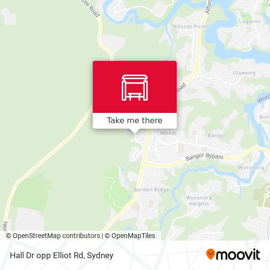 Hall Dr opp Elliot Rd map