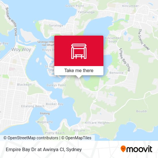 Empire Bay Dr at Awinya Cl map